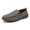 Sapatos masculinos transfronteiriços, mocassins, slip-ons de lona, sapatos preguiçosos, sapatos de pano tradicionais estilo norte, confortáveis, respiráveis, macios, sapatos casuais masculinos