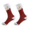 Calcetines de dama transfronterizos calcetines de tubo de sandía calcetines de hombre primavera verano calcetines de helado de chocolate y fresa medias al por mayor