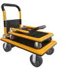 Carro Plano de Acero Espesado Carro de Transporte Ultra Silencioso Carro de Carga Plegable Ligero Remolque para Uso Doméstico