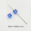 Contas Quadradas Contas de Vidro Imitando Cristal DIY Joias Feitas à Mão Pulseira Materiais para Contas Acessórios de Contas Soltas 4mm