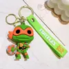 Llavero de Tortugas Ninja Mutantes Adolescentes Transfronterizo de Dibujos Animados Colgante de Bolsa de Silicona Llavero de Coche Máquina de Garra Pequeño Regalo