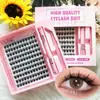 Kit de Cílios Postiços Transfronteiriço, Grande Capacidade, Cílios Postiços Diabinho Pura Natureza, Realce para Cílios Superiores, Efeito Natural Semelhante a Cabelo