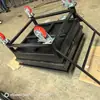 Coche de chatarra de alta resistencia con orificio para montacargas, taller, autodescargable, convertible, coche de hierro para taller, máquina industrial de eliminación de virutas
