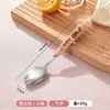 Juego de cubiertos de acero inoxidable 304 de tres piezas en caja de color, cuchara portátil, tenedor lindo para estudiantes de primaria, se puede combinar DIY, en stock