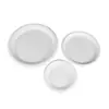 Pratos de Papel Descartáveis Pratos de Polpa 6 7 8 9 10 polegadas Brancos Pratos de Jantar de Polpa de Cana-de-Açúcar Pratos Redondos Quadrados Camping Pintura em Estoque