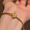 Nuevo Estilo Chino Estilo Antiguo Pulsera de Flor de Cuatro Hojas Estilo Coreano Exquisita Nicho Super Brillante Lujo Ligero Moda Versátil Alto Valor Joyería de Mano