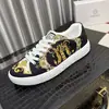 Zapatillas de Marca Original en Caja Original, Zapatos de Hombre de Suela Gruesa, Superficie de Tela, Estampado de Moda, Modernos, Estilo Europeo de Verano, Únicos, de Nicho, Cómodos