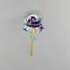 520 Caja de Linterna de Flor de Rosa con Lámina de Oro Flor Artificial Regalo Creativo para el Festival Qixi, Día de San Valentín, Día de la Madre, Día del Maestro
