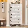 Sapateira Simples na Porta, Doméstica Interna Multicamadas à Prova de Poeira, Economizadora de Espaço, Robusta Dormitório Entrada Armazenamento Sapato e Chapéu Rack Integrado