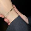 Moda Europea y Americana Pulsera de Personalidad Simple Nueva Primavera Pulsera Geométrica de Circonita Pulsera con Sensación de Diseño Elegante de Celebridad de Internet