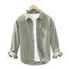 Comércio Exterior Transfronteiriço Dropshipping Aliexpress Mais Vendido Alta Qualidade Algodão Lavado Primavera Camisa Casual Versátil Jaqueta Camisa para Homens