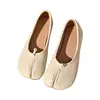 Comercio Exterior Zapatos Casuales de Piel Suave para Mujer Rojo Tacón Oculto Punta Dividida Estilo Nuevo para Mujer Suela Suave Zapatos Mary Jane Individuales Absolutamente Hermosos Zapatos