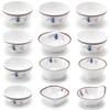 Tazón de arroz comercial de melamina, similar a la porcelana, tazón pequeño de 4 pulgadas, vajilla de plástico, taza, tazón, cuchara, tazón de sopa de restaurante, olla caliente, tazón de condimentos