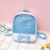 Mochila Nueva 2024 Estilo Coreano para Mujer Mochila de Moda con Lazo Mochila Transparente Personalizada Simple y Moderna