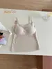 Camisola Chaleco con Ribete de Encaje Pure Desire para Mujer, Cálida, con Sujetador Incorporado y Almohadillas en el Pecho, Ligeramente Cepillada, Capa Base de Otoño/Invierno