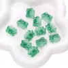Accesorios de Encaje Tridimensional Hoja de Loto Hechos a Mano DIY Pulsera Collar Accesorios de Joyería Degradados Cuentas de Cristal de Loto de Doble Agujero