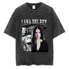 Lana Del Rey Ldr Sailing Camiseta Lavado Vintage para Hombre Retro St