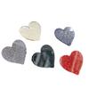 Colgante acrílico de corazón con brillo de Joker, parche de polvo de corazón, accesorios de corazón, material para joyería DIY de corazón