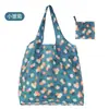 Bolsa de Tote de Compras Floral Grande de 190t en Stock de Gran Venta, Bolsa de Poliéster al por Mayor, Bolsa Plegable, Bolsa de Regalo Promocional