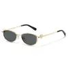 Gafas de Sol Ovaladas Ojo de Gato Gafas de Sol de Moda para Posar Individuales Redes Sociales Hip-Hop Estilo Urbano Versátiles