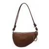Bolsa Retro Fosca para Mulheres, Grande Capacidade, Novo Design de Nicho Outono e Inverno 2025, Bolsa de Ombro Único Transversal, Bolsa Dumpling para o Dia a Dia