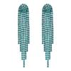 Pendientes de Pedrería de Nuevo Estilo Transfronterizos Europeos y Americanos 2026 con Colgantes Largos en Forma de Rama con Borlas, Pendientes Elegantes y Versátiles para Mujer