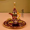 Artesanías de Lata de Colores de Característica Étnica de Xinjiang Adornos Pequeños Utensilios para Vino Regalos de Botella de Vino de Metal Regalos Conmemorativos