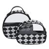 Bolsa de Cosméticos Clásica Blanca y Negra, Bolsa de Cosméticos con Patrón de Tablero de Ajedrez, Bolsa de Almacenamiento Impermeable Serie Blanca y Negra