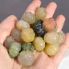 Jade de Seda Dourada Natural Contas Coloridas de Abóbora Atacado Jade Esculpido Contas de Melão Contas Soltas para DIY Acessórios Culturais Contas