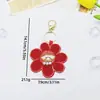 Pegatinas de Tela Bordadas con Cuentas Hechas a Mano Accesorios de Flor Adaptador de Llavero de Cangrejo Limón Accesorios para Bolsas Pegatinas de Parche