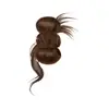 Moño Perezoso para Mujeres con Pinza de Garra, Cola de Caballo Baja, Parte Trasera de la Cabeza Esponjosa, Moño Realista para Cabello