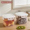 Caixa de armazenamento de frutas à prova de poeira BNBSD com tampa, caixa de armazenamento de frutas e vegetais para geladeira, organizador de plástico doméstico