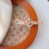 Clip lateral con diseño de lazo de ácido acético, estilo extranjero de nicho, clip lateral para flequillo, pasador, clip de pico de pato, accesorios para el cabello franceses de moda