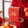 Papel de Regalo Estilo Chino Cien Bendiciones Alegres Año Nuevo Festival de Primavera Rojo Festivo Retro Material de Papel para Envoltura de Regalos