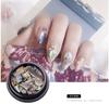 Net Celebrity Natural Shell Nail Jewelry Grande Concha Abalone joujou mesmo estilo unhas joias