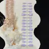 Dicas de Nail Art com Pétalas Pequenas Roxas Novas Contas de Vidro Dicas de Nail Art Olho de Gato Adesivos Pré-fabricados Fornecimento Exclusivo Transfronteiriço