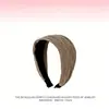 Diadema Ancha Colorida Brillante de Verano para Mujer 2026 Nuevo Estilo Cubre la Línea del Cabello Parte Superior Alta del Cráneo Diadema para Uso Exterior Hace que la Cara Parezca Más Pequeña Pinza para el Cabello