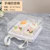 Vaso de Papel Transparente Caja de Empaque para Postre Vaso Grande para Muffin Caja para Tarta de Huevo Caja de Empaque para Pastel Empaque Portátil para Pastelería y Repostería