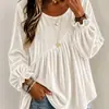 Ropa de mujer transfronteriza europea y americana Otoño/Invierno 2026: Top de terciopelo liso de cuello redondo con manga larga, corte holgado y pliegues irregulares de Amazon