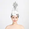 Flor de Cabeza de Xishuangbanna Nuevo Estilo Étnico Performance Étnico Venta al por Mayor Escenario de Danza Clásica Performance de Baile Mujeres Modernas