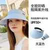 Chapéu de sol feminino de verão com topo aberto, sem costura, peça única, proteção solar, anti-ultravioleta, dobrável, para corrida