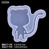 Molde Espelho 7 gato gatinho Raposa veado Resina UV cola de cristal Acessórios para joias DIY Ferramentas de patch
