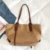 Bolsa de Tecido Grande Capacidade Feminina 2026 Novo Estilo Tendência Versátil Bolsa de Ombro Única Toque de Luxo Bolsa Tote para Trabalho e Dia a Dia