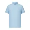 Camisa Polo de Hielo de Secado Rápido para Hombre Color Negro Sólido Cuello Solapa Manga Corta Ropa de Trabajo de Negocios Casual