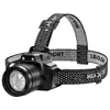 Nueva linterna frontal inteligente con sensor, cabeza de cámara láser blanca, luz lateral COB, lámpara de trabajo de luz fuerte, lámpara de pesca para exteriores montada en la cabeza
