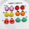 Dibujos animados verdura fruta redondo fresa resina accesorios pegamento de crema funda de teléfono diy accesorios para el cabello banda de goma accesorios material