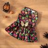Nuevo Halloween Transfronterizo Mascota Perro Ropa para Perro Calabaza Murciélago Vestido de Alas Brillantes Vestido de Cachorro Amargo Teddy