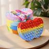Nuevo bolso bandolera grande de silicona con forma de corazón, mataratas, pionero, niños, puntos de cambio, bolsa de almacenamiento de silicona