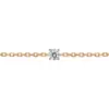Pulseira simples de diamante pequeno mini diamante único 10 pontos pulseira de diamante artificial S925 prata feminina básica diária pulseira mista