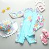 Traje de baño de comercio exterior para niña, de verano, de secado rápido, para playa y surf.